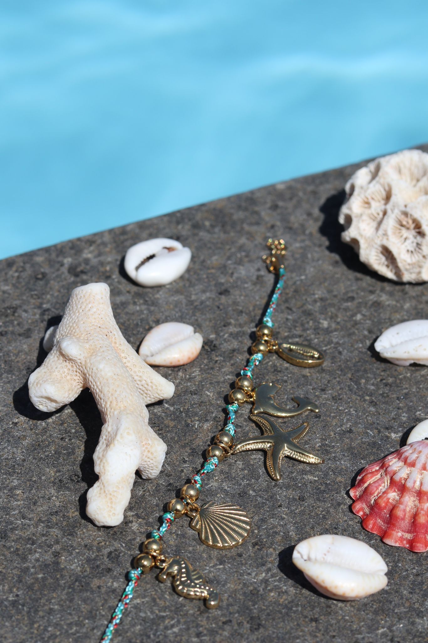 Bracelet bleu trésor